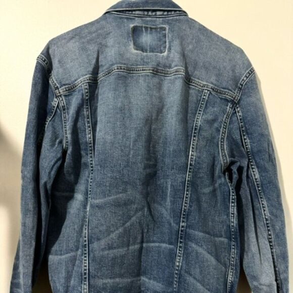 NEW Woman's American Eagle Long Sleeve Jean Jacket Color Blue Size M - Picture 2 of 2